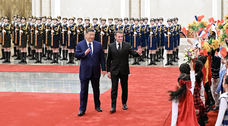 习近平同法国总统马克龙举行会谈